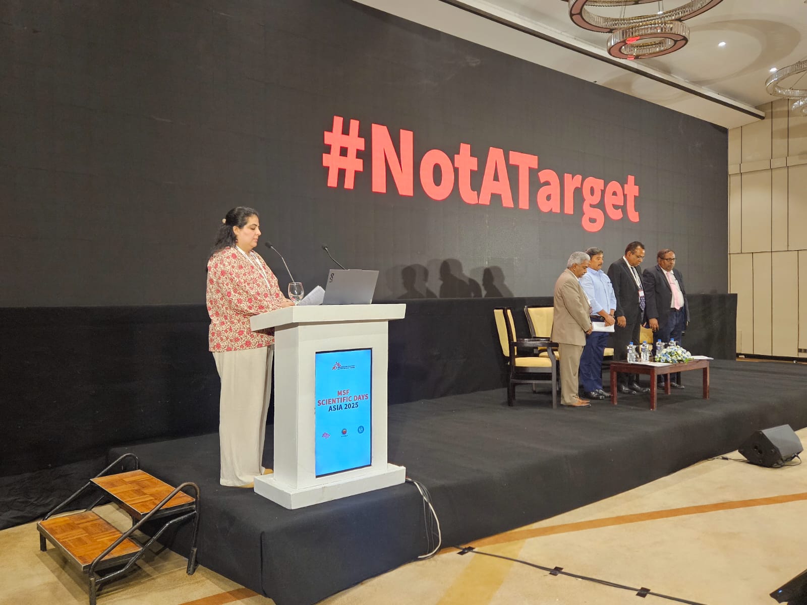 #NotATarget demonstration of support. ©️ MSF