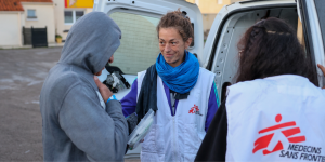 MSF provides assistance to survivors of failed attempts to cross the Channel